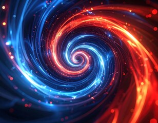 Fototapeta premium Abstract swirling vortex of light