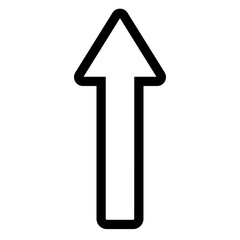 Arrow up vector icon. scroll illustration sign. Direction symbol or logo. Arrow web icon.