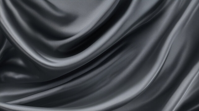 ダークグレーのサテン布背景
Dark Gray Satin Fabric Background