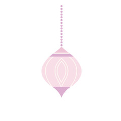 Elegant hanging Islamic lantern in pink tones. Perfect for Ramadan and Eid celebration designs, religious themes, and festive decorations.