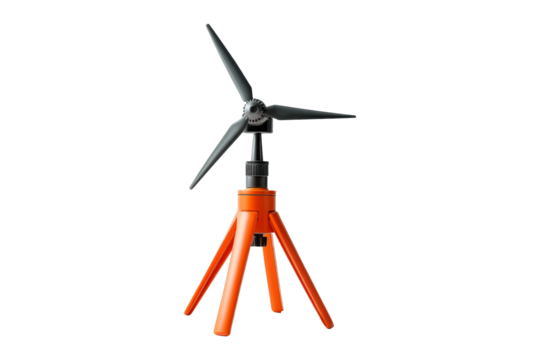 Wind turbine model in studio environment