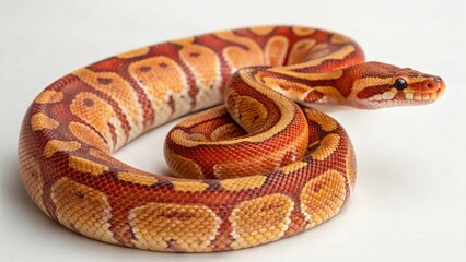Obraz premium Fire Ball Python on studio background