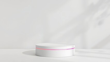 Minimal Product Display with Rainbow Light