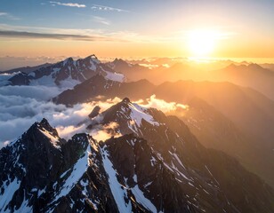 Majestic Mountain Sunset