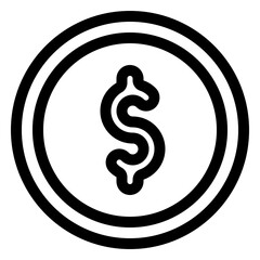 Obraz premium coin icon