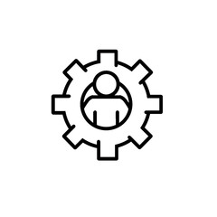 gear icon vector illustration
