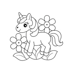 Coloring page vector illustration icon