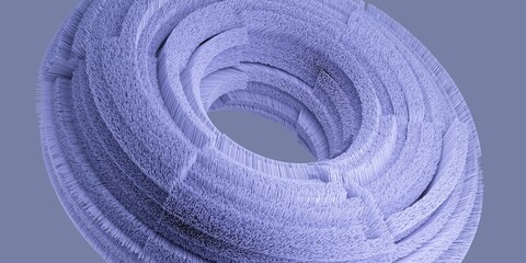 Abstract detailed shape close up view. 3d rendering.
