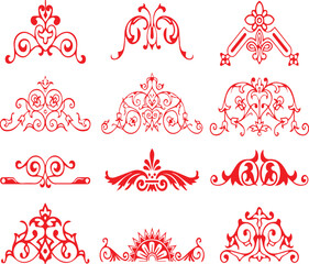 Beautiful flower art and mandala vector design