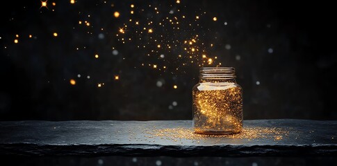 Jar of Wishes: Sparkling Gold Dust Magic