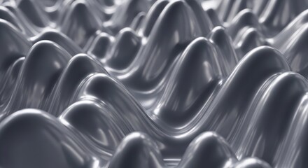 Obraz premium Abstract Metallic Wave Texture