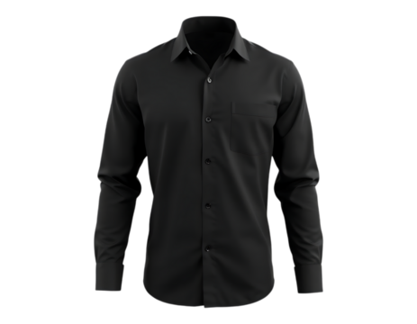 Black Dress Shirt for Men