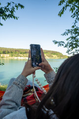 Capturing Lake View from Hammock