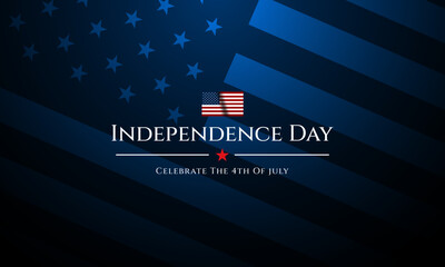 Happy 4th of July. The united states independence day background vector illustration
