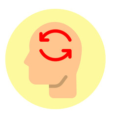 Changing Habits Vector Flat Icon Design