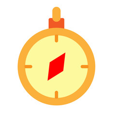 Purpose Compass Vector Flat Icon Design