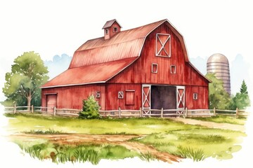 Obraz premium Barn farm architecture building.