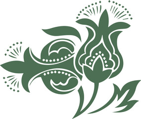 Beautiful flower art and mandala vector design