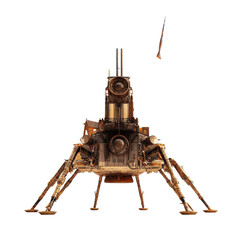 Lunar Lander Exploration Spacecraft Mission Moon Landing Adventure on transparent background