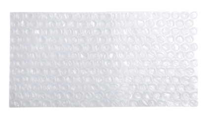 Plastic bubble wrap texture, top view