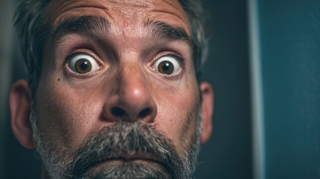 Fear Gripping the Moment - Wide eyes, slight recoil, tense expression showcasing discomfort