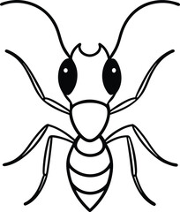 Adorable Ant Illustration A Cute Cartoon Ant Design
