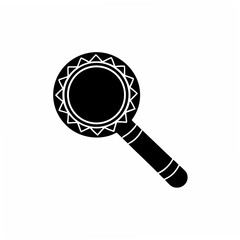 creative Silhouette simple Magnifying Glass Vector Illustration 