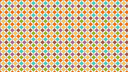 Vibrant geometric tile pattern with a retro-modern twist—featuring cubes in playful, candy-colored hues. Perfect for textiles, wallpapers, digital prints and backgrounds.