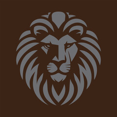 Lion Head Silhouette for Social Media Cover