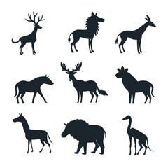 animal image set vector  