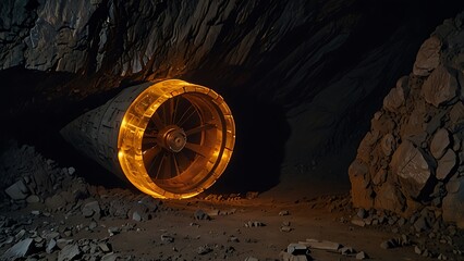 inside of a cave