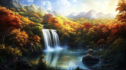 Nice nature pictures show forests, rivers, and pretty waterfalls. Great landscape photos!
