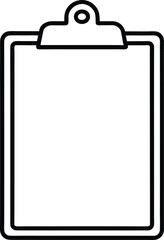 Blank Clipboard Simple Checklist Template for Organization and Productivity