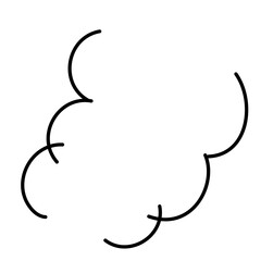 シンプルな湯気のアイコン