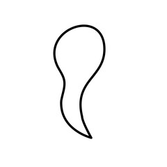 シンプルな魂のイラスト