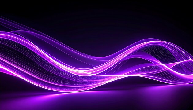 Abstract purple glowing waves (2)