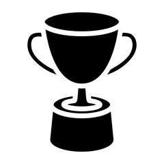 Trophy (Achievements) Vector Glyph Icon Design