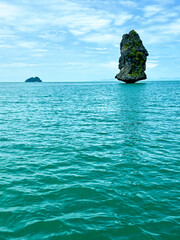 Lonely beautiful Rock in Ang Thong Marine National Park, Koh Samui. An archipelago in the Gulf of Thailand
