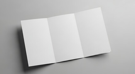 Blank Tri-Fold Brochure Mockup Clean, Modern Design Template