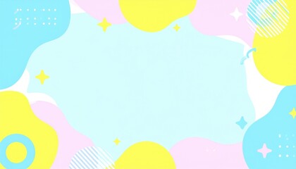 Creative abstract shapes digital art colorful background graphic design modern aesthetic visual concept