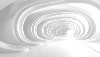 Obraz premium Abstract architectural tunnel design.