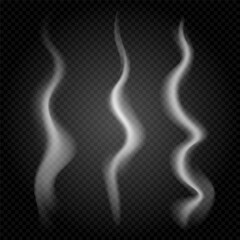 square template with a set of swirling vertical smoke