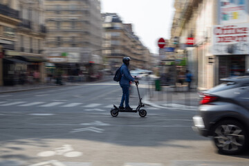 woman walking on the street