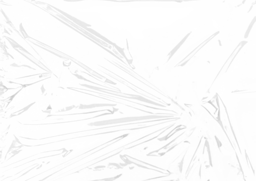 Plastic Wrinkles texture, pvc warp transparent and isolated background.