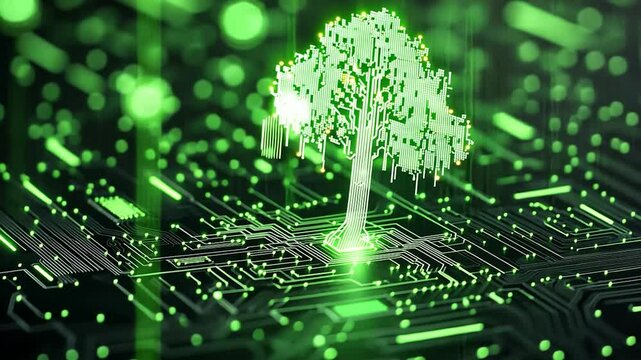 Digital Tree of Life: Circuit Board, Technology and Nature Symbiosis