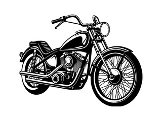 Obraz premium Vintage Classic Custom Motorcycle, Custom Garage