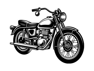 Obraz premium Vintage Classic Custom Motorcycle, Custom Garage