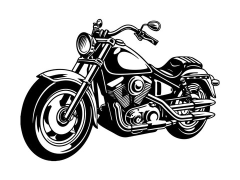 Vintage Classic Custom Motorcycle, Custom Garage