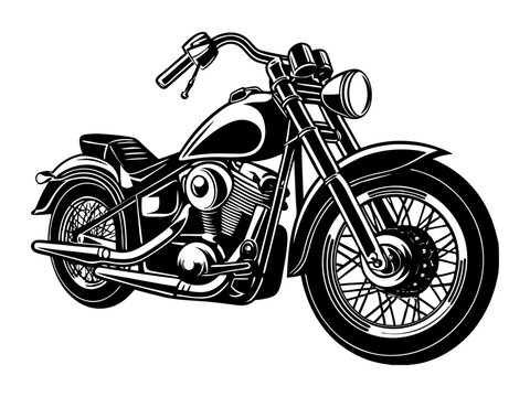 Vintage Classic Custom Motorcycle, Custom Garage