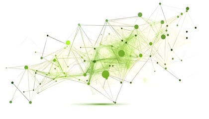 Abstract graphic design with interconnected shapes and lines.